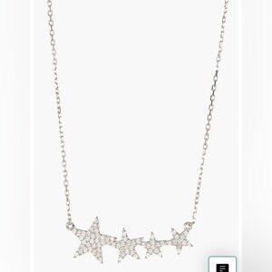 NWT 14K Adornia Shooting Silver Star Pendant Necklace - Women’s Jewelry Fashion